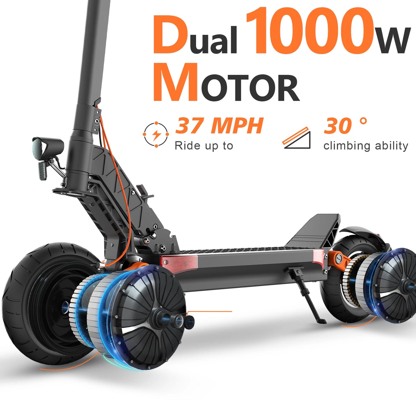 JOYOR S5/S10S Powerful Electric Scooter 800W/Dual 1000W Motor E Scooter 10 inch pneumatic tires Scooter Electric Adult