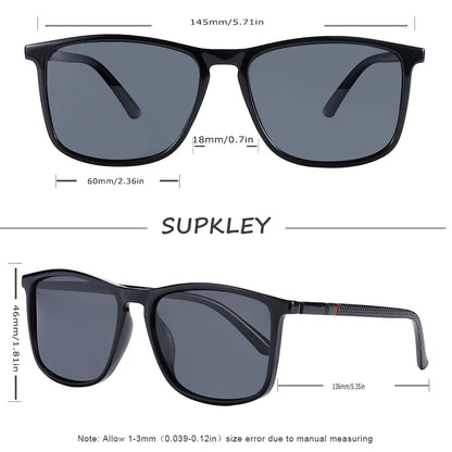 SUPKLEY Sports Polarized Sunglasses For Men Women Sun Glasses with UVA&B Protection Comfort Eyewear Accessory