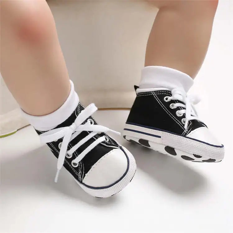 KIDSUN Baby Shoes Canvas Sneakers Newborn Multicolor Baby Boy Girl First Walker Shoes Infant Toddler Anti-slip Baby Sports Shoes