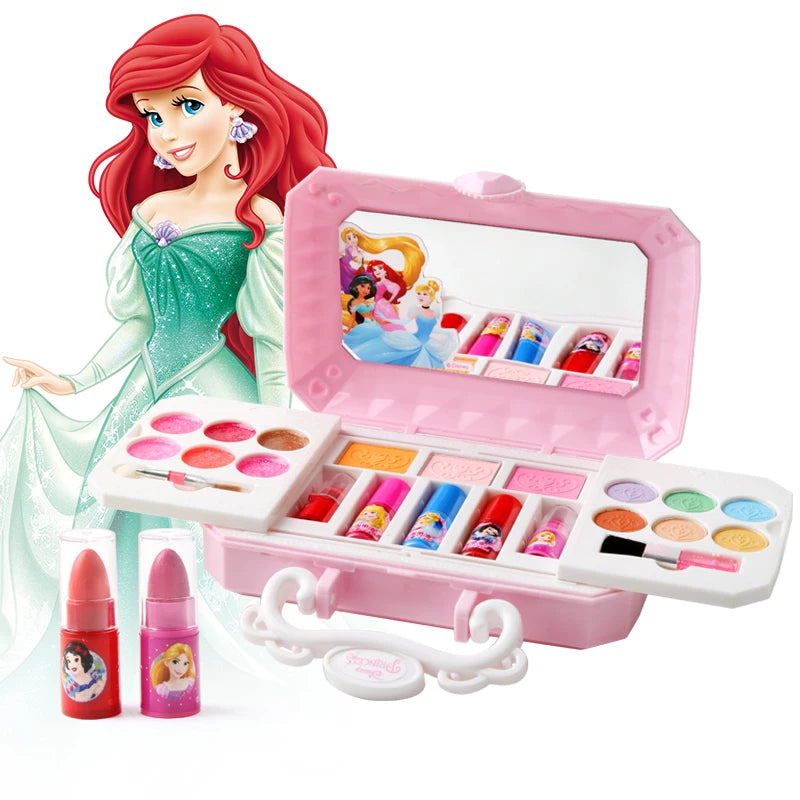 New Disney girls frozen princess elsa Cosmetics Make up set real Beauty makeup box With original box  kids send Within 48 hours