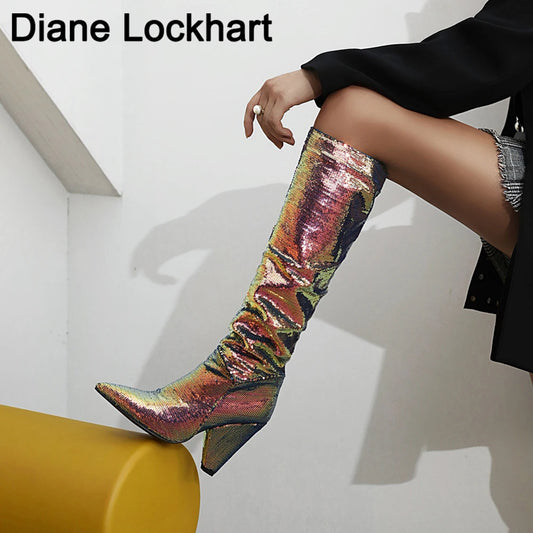 Slouch Wrinkle Women Boots