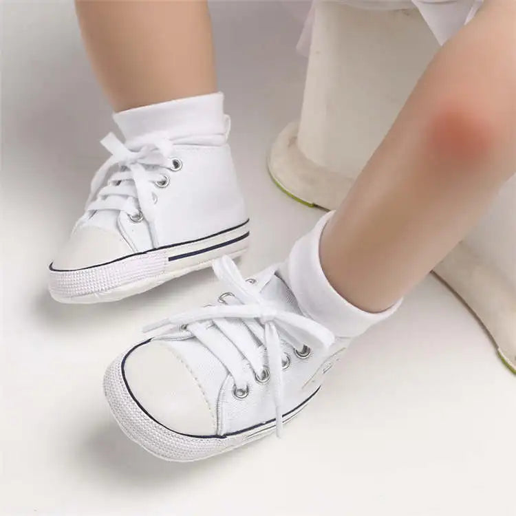 KIDSUN Baby Shoes Canvas Sneakers Newborn Multicolor Baby Boy Girl First Walker Shoes Infant Toddler Anti-slip Baby Sports Shoes