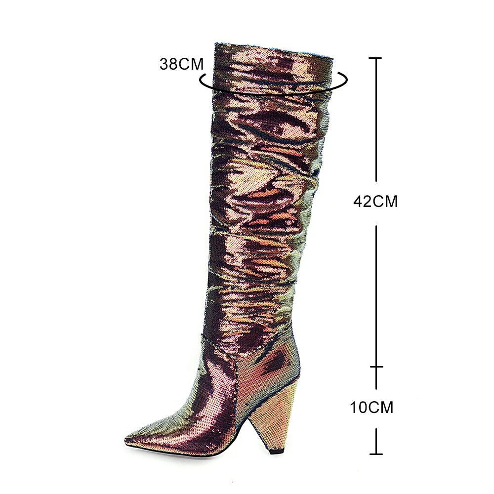 Slouch Wrinkle Women Boots