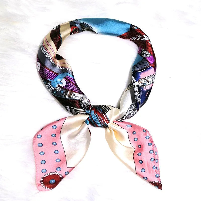 New  Women Scarf Silk Square Shawl Wrap Lady Neck Scarves Bandana