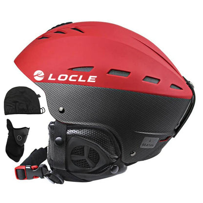 LOCLE Ski Helmet Men Women Children Kids CE Safety Winter Sports Snow Skiing Snowmobile Snowboard Skateboard Helmet Size 52-61cm