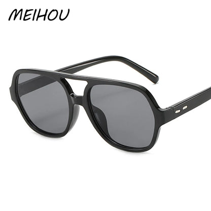 Vintage Men Sunglasses Classic Brand Designer Fashion Double Bridges Female Sunglasses Male Retro popular ins shades