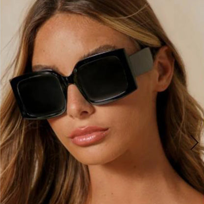 Square Clear Shades Sunglasses Woman 2024 Big Frame Rectangle Sun Glasses For Women Fashion 2020 Designer UV400 Eyewear