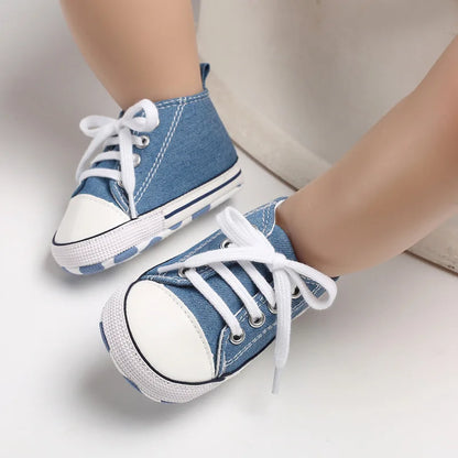 KIDSUN Baby Shoes Canvas Sneakers Newborn Multicolor Baby Boy Girl First Walker Shoes Infant Toddler Anti-slip Baby Sports Shoes