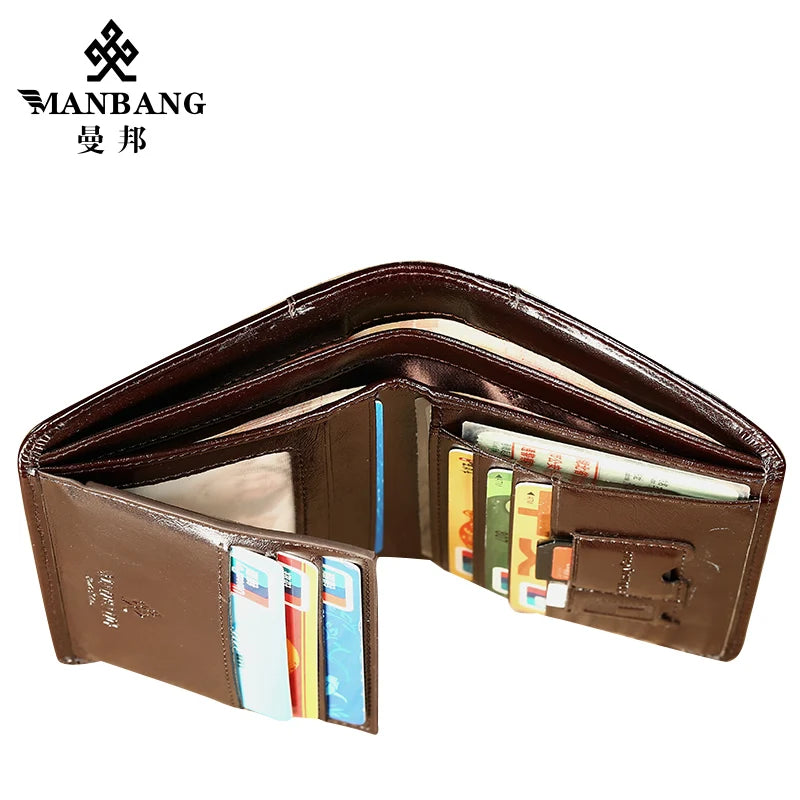 Classic Style Wallet Genuine Leather