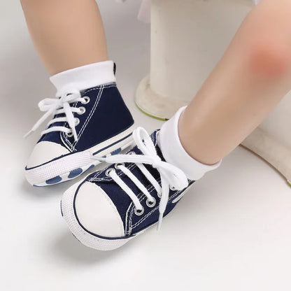 KIDSUN Baby Shoes Canvas Sneakers Newborn Multicolor Baby Boy Girl First Walker Shoes Infant Toddler Anti-slip Baby Sports Shoes