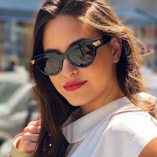 Branded Sunglasses 2021 Vintage Style Cat Eye Leopard Women Sun Glasses Brand Designer Trend Shades Glasses Gafas De Sol UV400