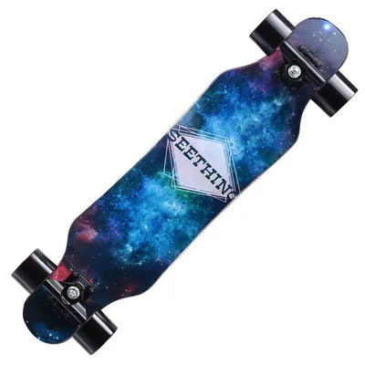 79cm/31" Beginner Skateboard Longboard Maple Flat-Plate Double Rocker Board Steel Bearing PU Wheels Children Adult Skate Board