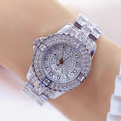 Women Watches 2024 Gold Ladies Wrist Watches Luxury Brand Top Rhinestone Women's Bracelet Watches Female Clock Relogio Feminino