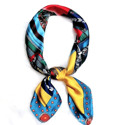 New  Women Scarf Silk Square Shawl Wrap Lady Neck Scarves Bandana