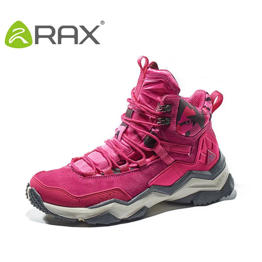 RAX Women Hiking Boots Waterproof Trekking Shoes Lightweight Mountain Climbing Boots Antislip Outdoor Sports Shoes Toursim