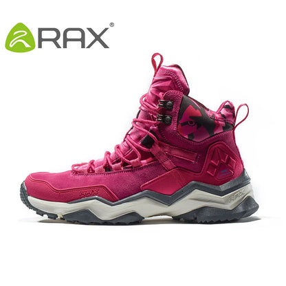 RAX Women Hiking Boots Waterproof Trekking Shoes Lightweight Mountain Climbing Boots Antislip Outdoor Sports Shoes Toursim