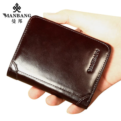 Classic Style Wallet Genuine Leather