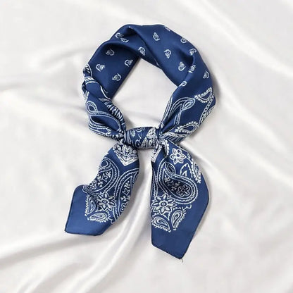 70*70cm Luxury Cashew Print Women Square Silk Neck Scarf Fashion Head Scarf Kerchief Elegant Foulard Bandana 2021 New