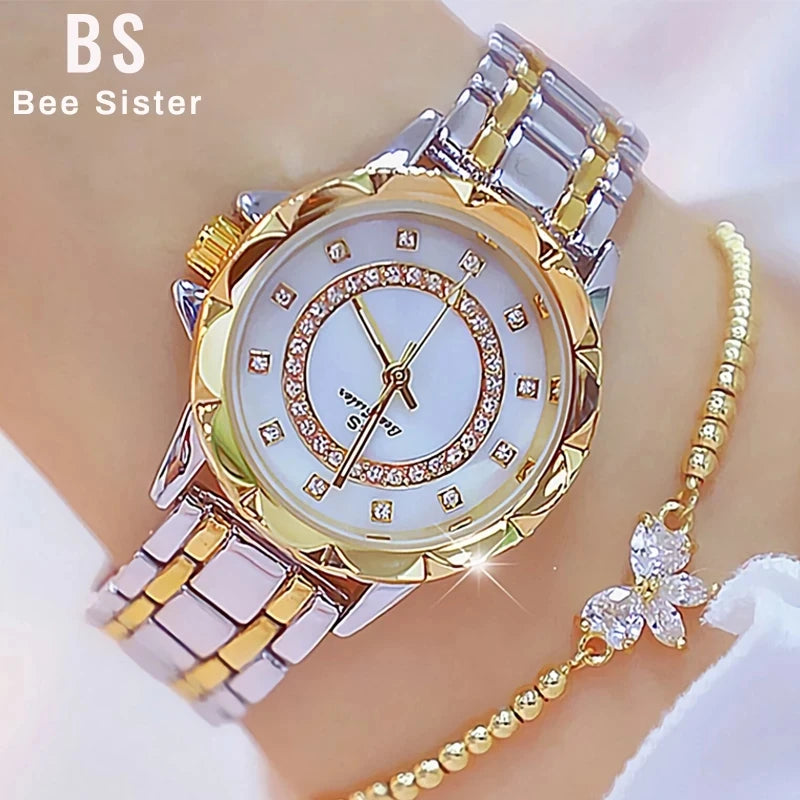 2024 Diamond Women Watch Rhinestone Elegant Luxury Brand