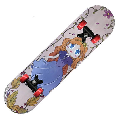 60CM Kids Skateboarding Cartoon Skateboard Dinosaur Spider Longboard Marple Double Rocker For Child Skate Board Childern