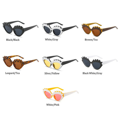 Fashion Brand Unique Design Cat Eye Sunglasses Women Vintage Flame Cateye Sunglasses Female New Driving Shades Woman UV400