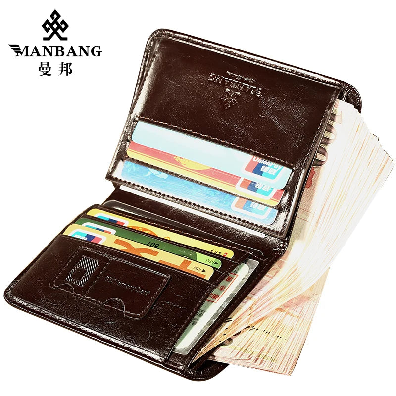 Classic Style Wallet Genuine Leather