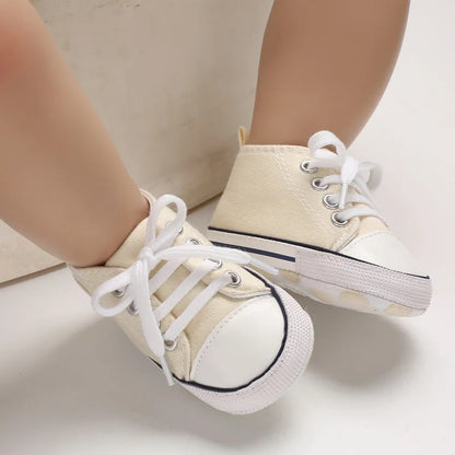 KIDSUN Baby Shoes Canvas Sneakers Newborn Multicolor Baby Boy Girl First Walker Shoes Infant Toddler Anti-slip Baby Sports Shoes