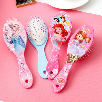 Disney Frozen Comb for Girls Princess Minnie Mouse Hair Brushes Hair Care Baby Girl  Mickey Hair Comb Toys