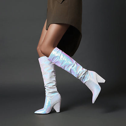 Slouch Wrinkle Women Boots