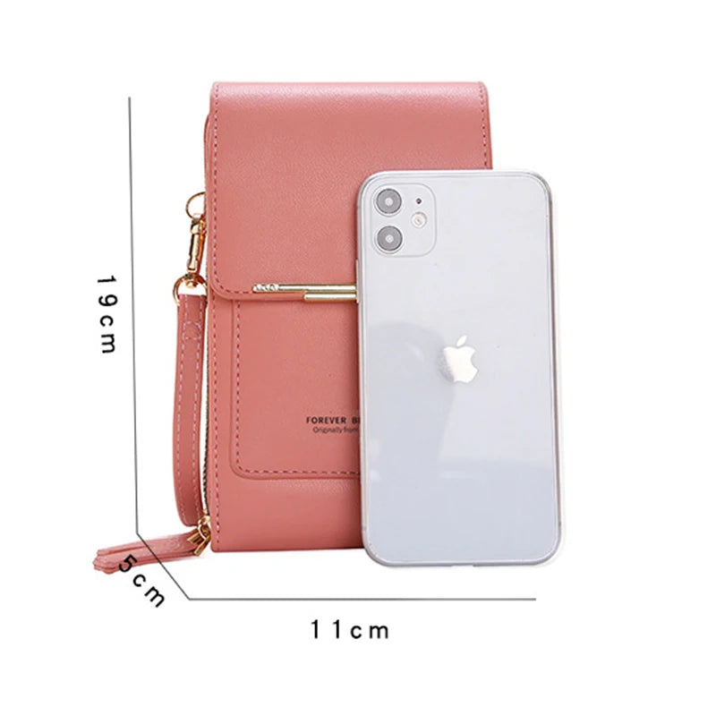 Buylor Women's Handbag 2024 Luxury Designer Bag Soft Leather Wallet Touch Screen Cell Phone Purse Fashion Crossbody Shoulder Bag