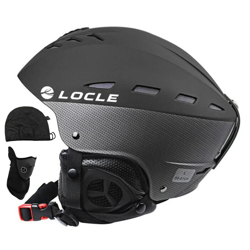 LOCLE Ski Helmet Men Women Children Kids CE Safety Winter Sports Snow Skiing Snowmobile Snowboard Skateboard Helmet Size 52-61cm