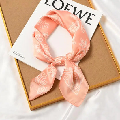 70*70cm Luxury Cashew Print Women Square Silk Neck Scarf Fashion Head Scarf Kerchief Elegant Foulard Bandana 2021 New