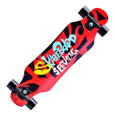 79cm/31" Beginner Skateboard Longboard Maple Flat-Plate Double Rocker Board Steel Bearing PU Wheels Children Adult Skate Board