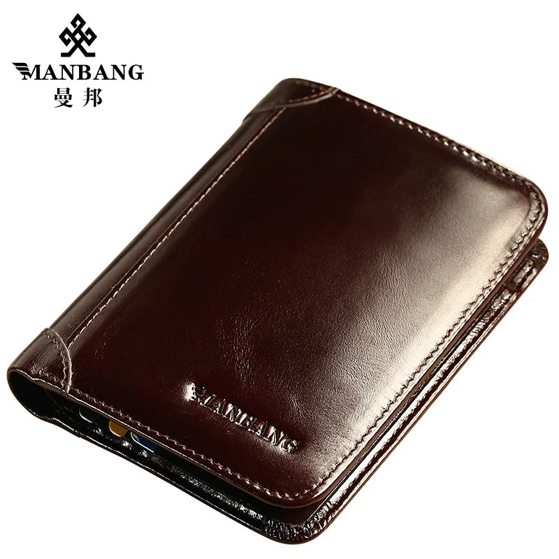 Classic Style Wallet Genuine Leather