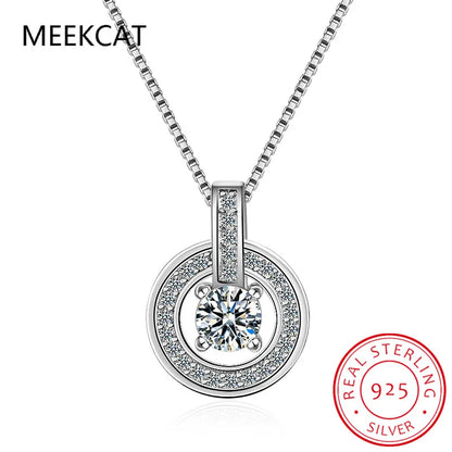 5CT AAA Zircon Necklace 14K Gold Plated 925 Sterling Silver Necklace Brilliant VVS Lab Diamond Necklace for Women Gift