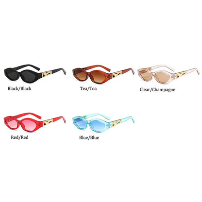 Unique Small Sunglasses Men Women Trend 2021 Rectangle Classic Brand Hip Hop Vintage Black Sunglasses Lady Eyeglass Cat Eye