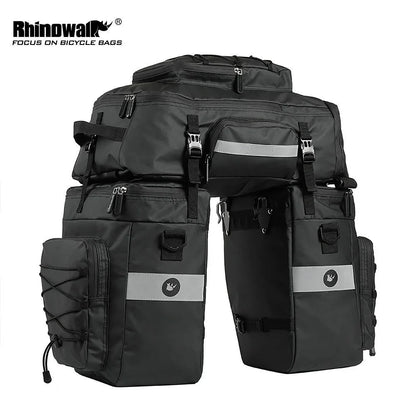 Rhinowalk Bicycle Pannier Multi-functional Waterproof Backpack Bag Bike Trunk Bag Cycling Saddle transport bag Backshelf Pack