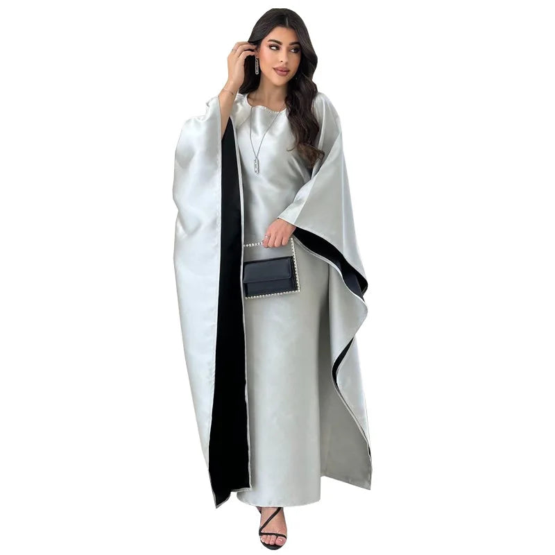 Women's Casual African Clothing Muslim Fashion Summer Plus Bat Sleeves Dashiki Kaftan Loose Boubou Maxi Islam Women's Casual Dre