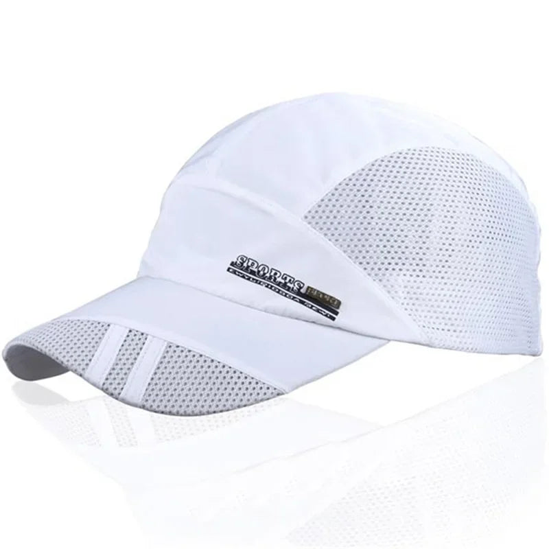 Adjustable Quick Dry Braethable Hat Running Baseball Summer Mesh Cap Visor Sports Cool Fashion Hot Outdoor Popular Men Women