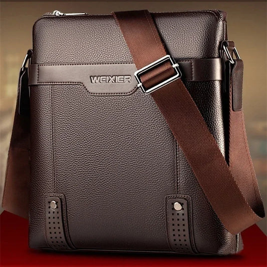 New Fashion Men Leather Messenger Bag