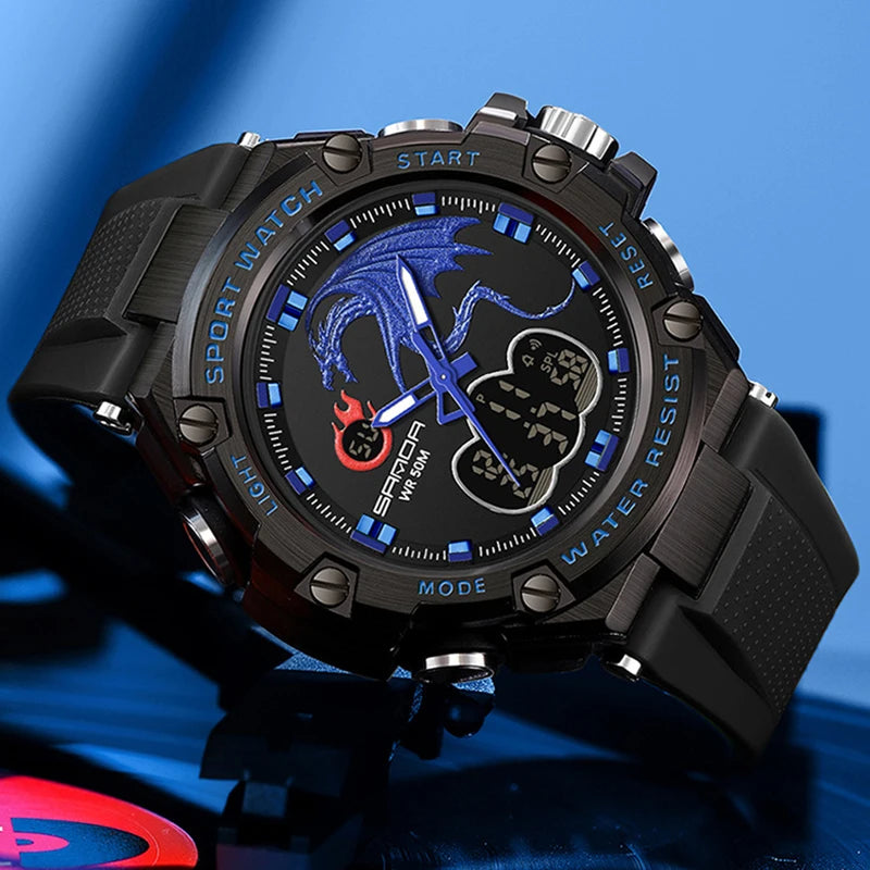 New Luxury Brand Fashion Watch Men's LED Digital Watch G outdoor professional waterproof military sports watch relojes hombre