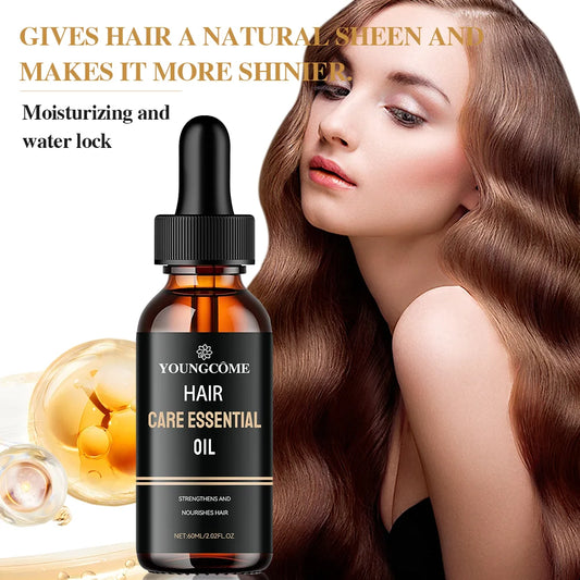 Hair Care Essential Oil For Damaged Hair Repairing,Promote Hair Shine and Nourishes Hair Healthy with Natural Rosemary Essence