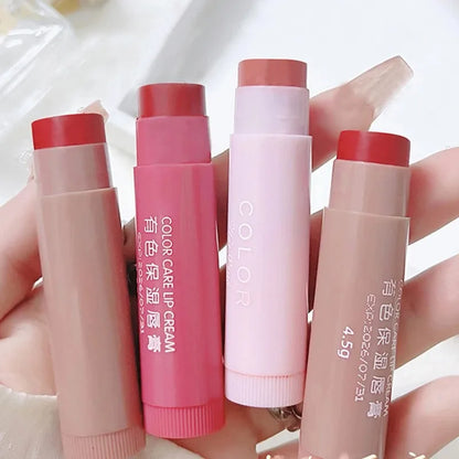 Moisturize Lip Balm Lipstick Hydrate Cute Girl Plump Lip Water Light Lip Glaze Makeup Korean Lipstick Cosmetic 3 Colors Beauty