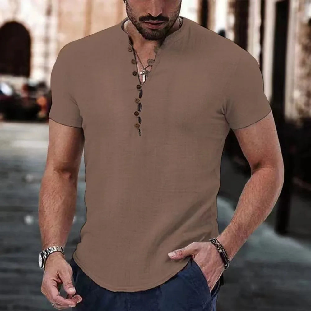 Short Sleeve T-shirt V neck