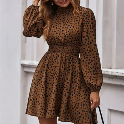 Casual Boho Dress Woman Long Sleeve New In Dresses for Women On Promotion X One-piece Elastic Trendy Cheap Korean Fashion Retro