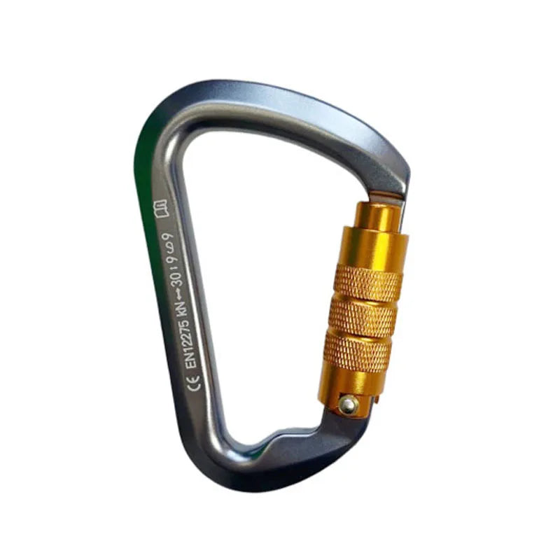 Carabiner Rock Climbing Mountain Landing 30kN High Altitude Operation Equipment Outdoor Aluminum Alloy Safety Buckle Hook