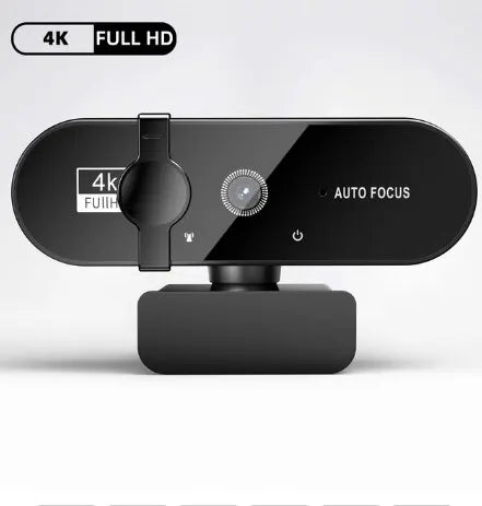 4K Webcam 1080P Mini Camera 2K Full HD Webcam with Microphone 30fps USB Web Cam for Auto Focus PC Laptop Video Shooting Camera