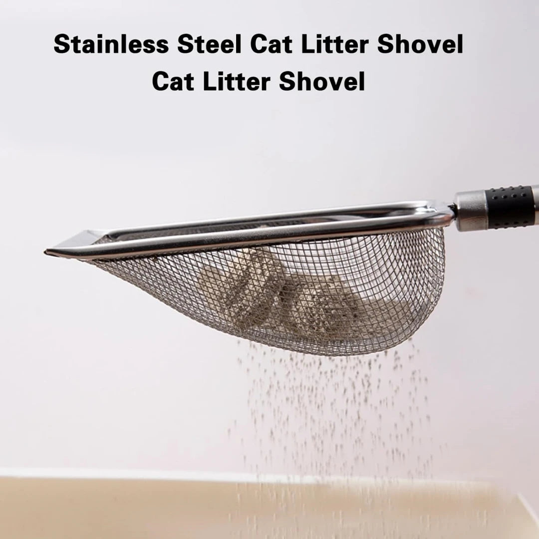 1Pcs Pet Cleaning Tool Metal Aluminum Alloy Cat Litter Scoop Stainless Steel Durable Handle Pet Poop Shovel