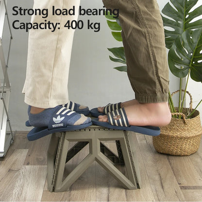 Portable Folding Stool Thickened Small Bench Outdoor Camping Stool Stool Stall Stool Fishing Stool Portable Plastic Low Stool