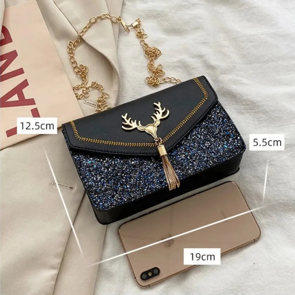 2024 Trendy Shoulder Bags Small Square Messenger Bag Women  Female Handbag Phone Purse Pu Leather Crossbody Flap Bag